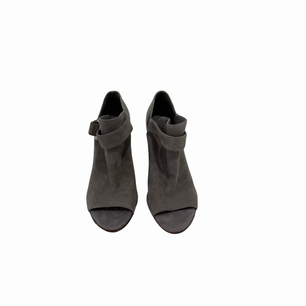 Camilla Skovgaard Suede High-Vamp Platform Sandals Stone Buckle Straps Size 37.5